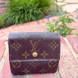 Louis Vuitton Double Sided Vintage Compact Wallet France 2002 Authentic